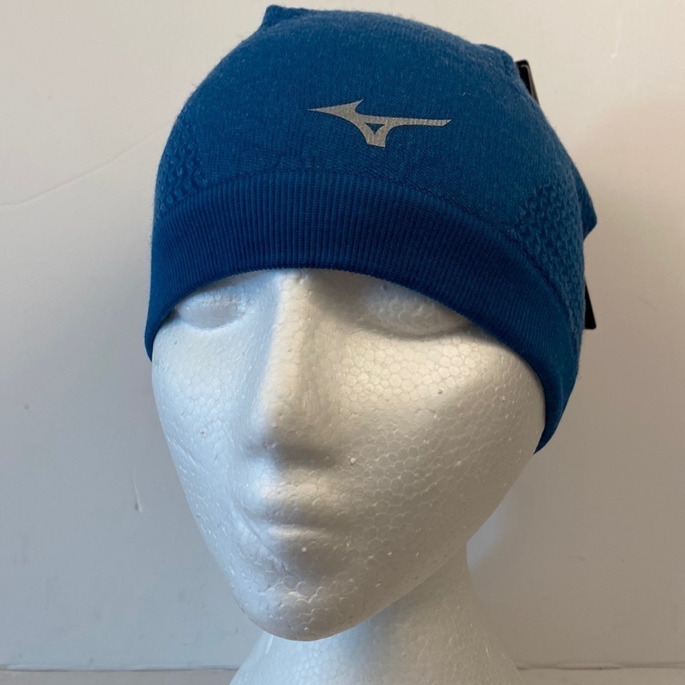 MIZUNO winter hat toque teal blue heat generating breath thermo fits all